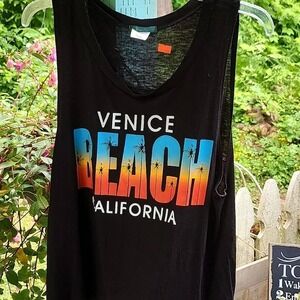 Proactive Venice Beach California Graphic Tank Top Black Size L